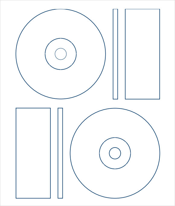 memorex cd case template